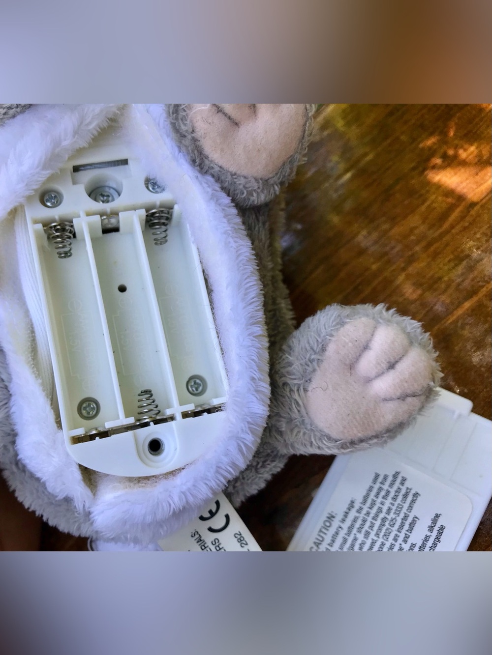 2009 FURREAL Friends Grey Animatronic Movement Sound Bunny Rabbit Plush Toy - Picture 14 of 16
